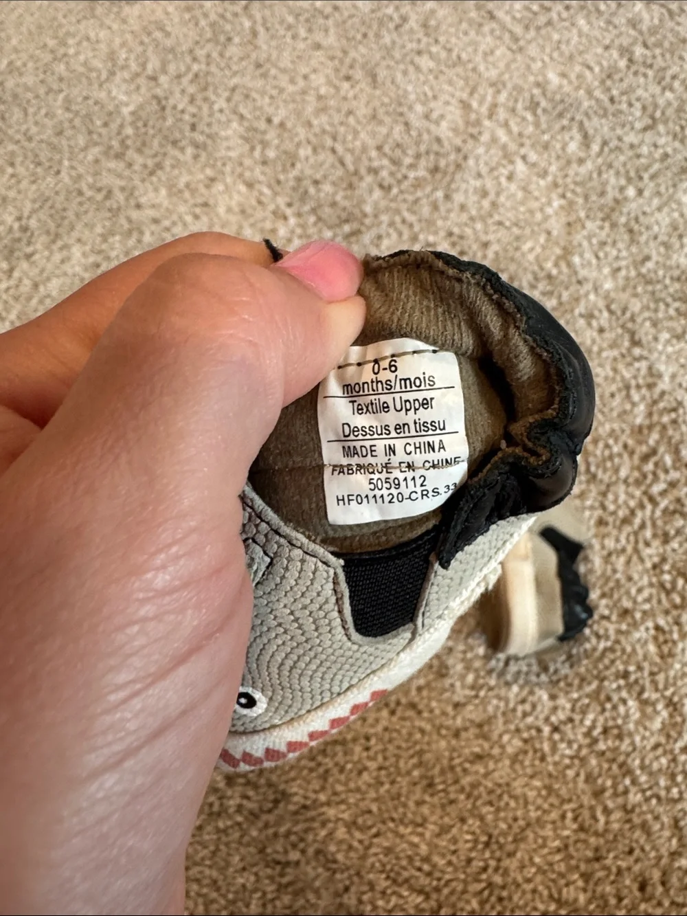 Robeez Dino Dan Slip-On Baby Soft Sole Shoes